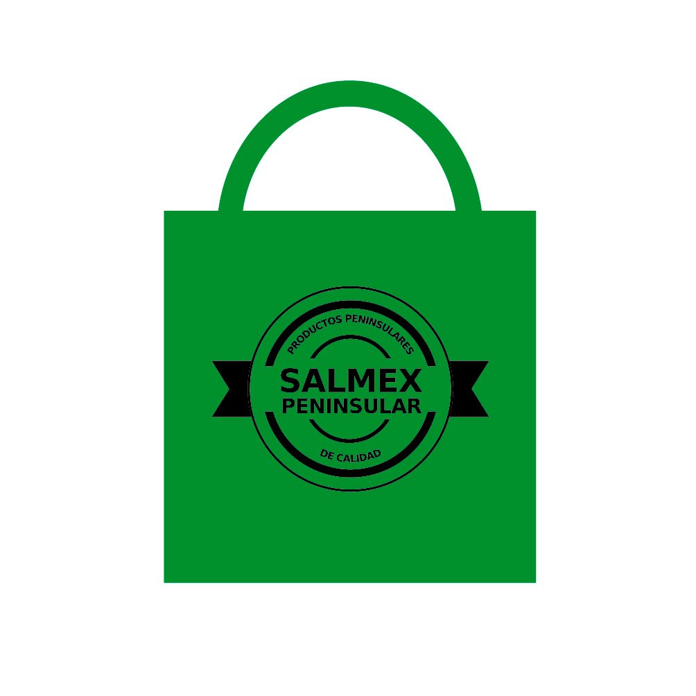 BOLSA ECOLOGICA 15 X 15 PERSONALIZADA EN NEGRO