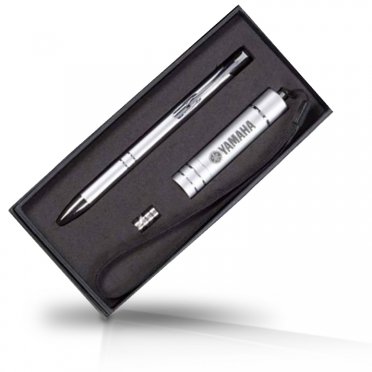 SET DE BOLIGRAFO CON LAMPARA EVA