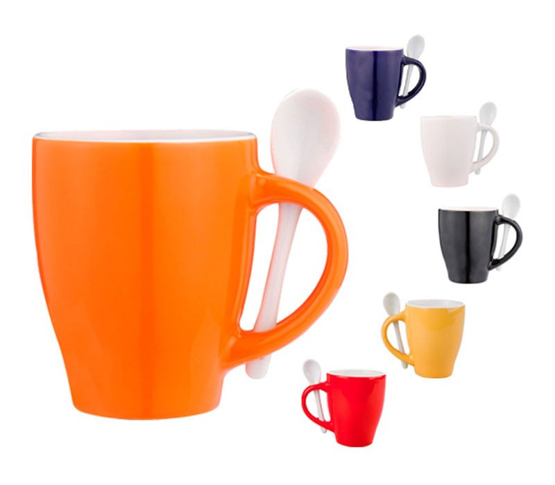 TAZA CON CUCHARA LONDON
