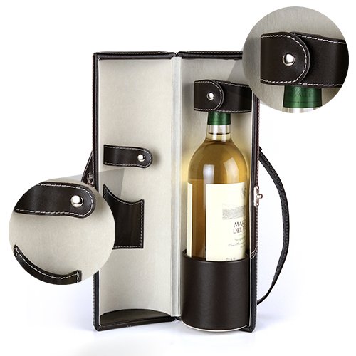 SET DE VINO BI-TONO (NEGRO Y CAFE) 