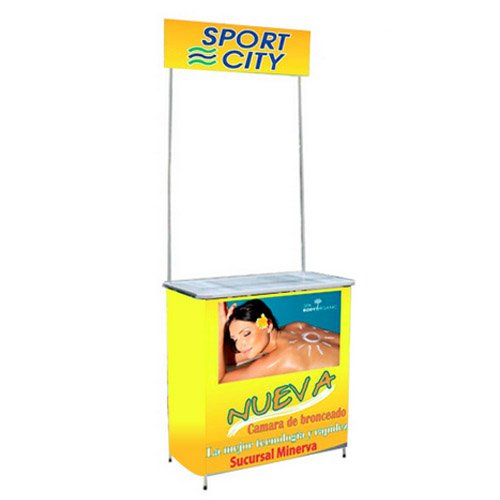 STAND CON MESA DE ALUMINIO HN-CLV40 X 80 CMS