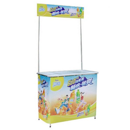 STAND CON MESA DE ALUMINIO HN-CLV50X90 CM