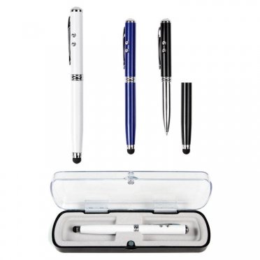 BOLIGRAFO METALICO CON TOUCH Y LAMPARA