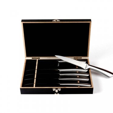 ESTUCHE DE 6 CUCHILLOS DE ACERO INOXIDABLE