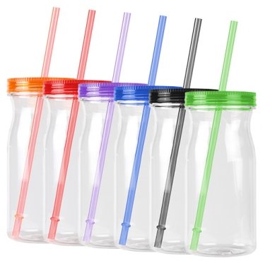 BOTELLA TRANSPARENTE ZAGREB CON POPOTE 750 ML.