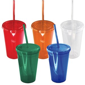 VASO CON POPOTE SINGLE 500ML