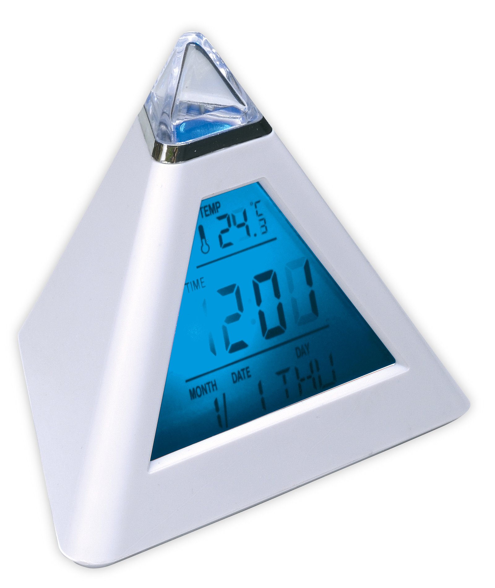 RELOJ TRIANGULAR CON TERMOMETRO