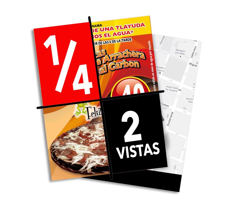VOLANTE 1/4 CARTA  2 VISTAS COLOR Y B/N
