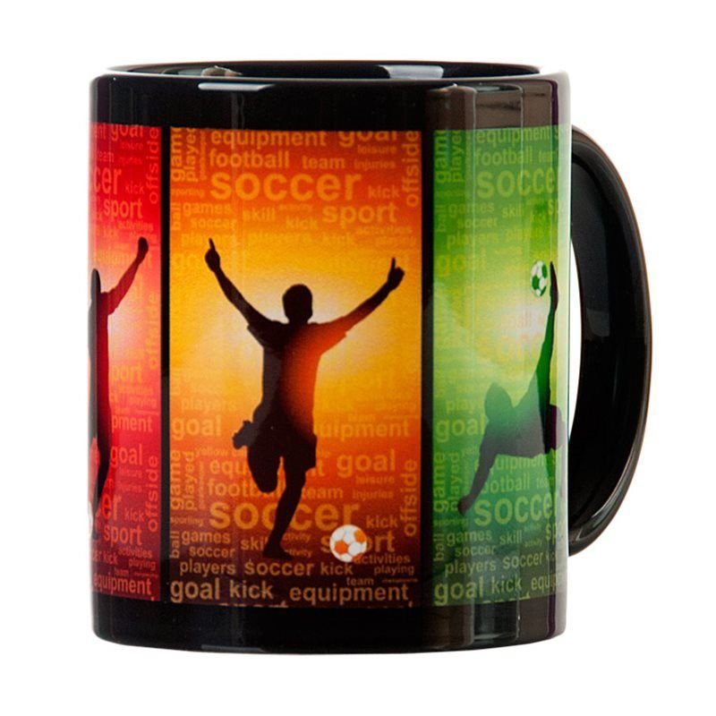 TAZA NEGRA CON VENTANA SUBLIMADA